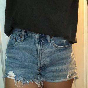 AGOLDE Parker short light wash